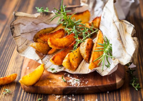 Crisped Potato Wedges